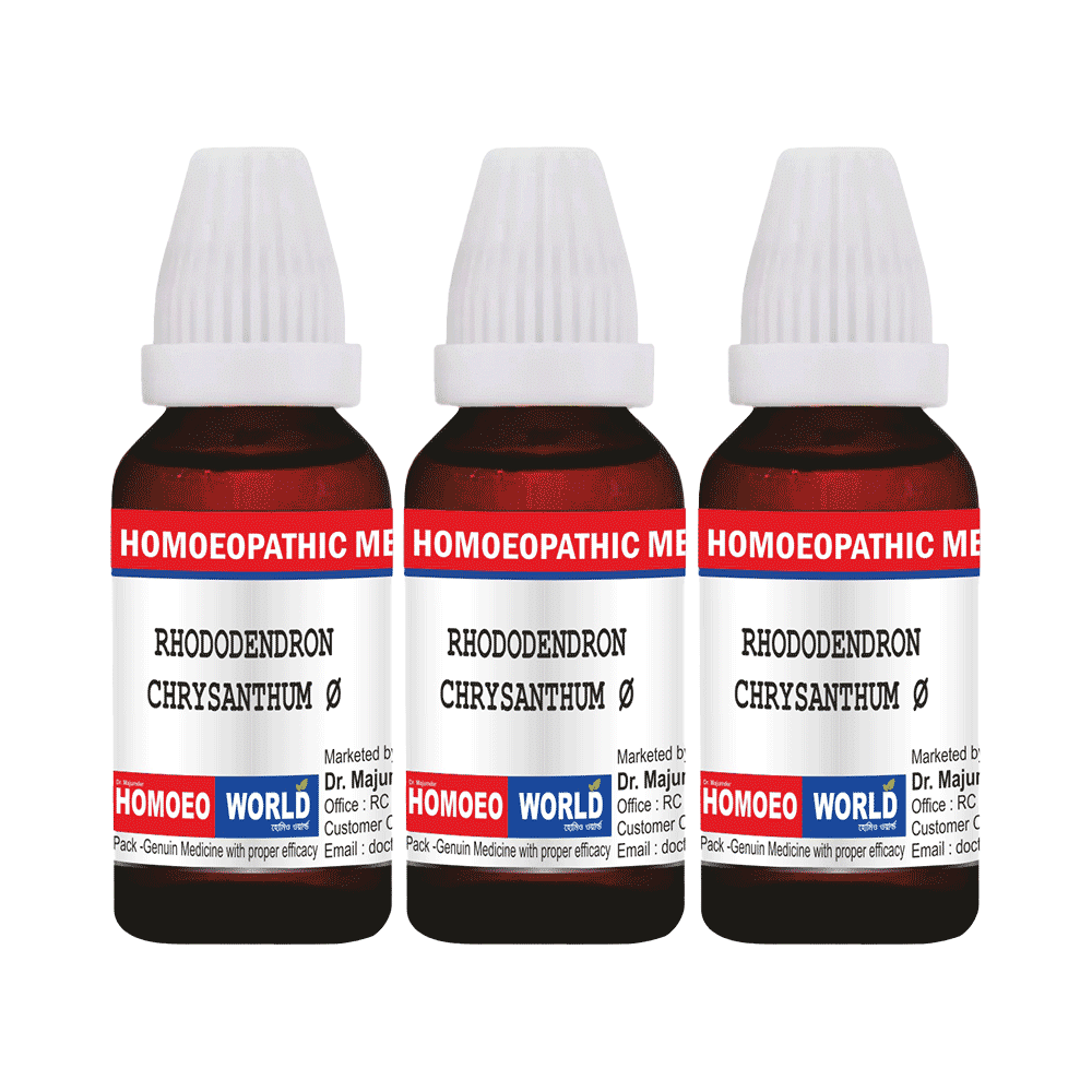 Dr. Majumder Homeo World Rhododendron Chrysanthum Mother Ticture (30ml Each) Q - Image 1