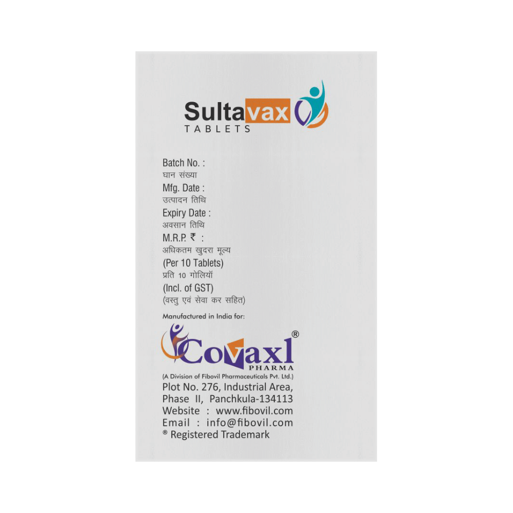 Sultavax 375mg Tablet - Image 3