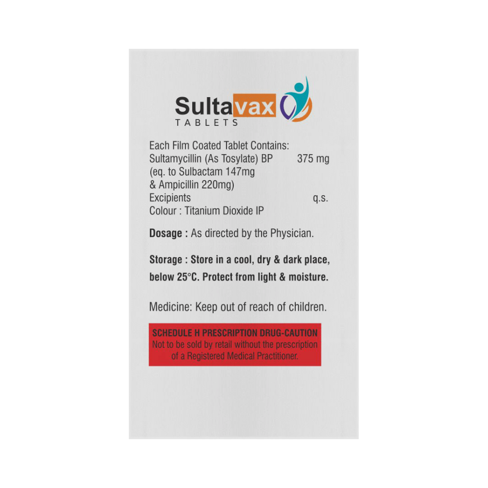 Sultavax 375mg Tablet - Image 2