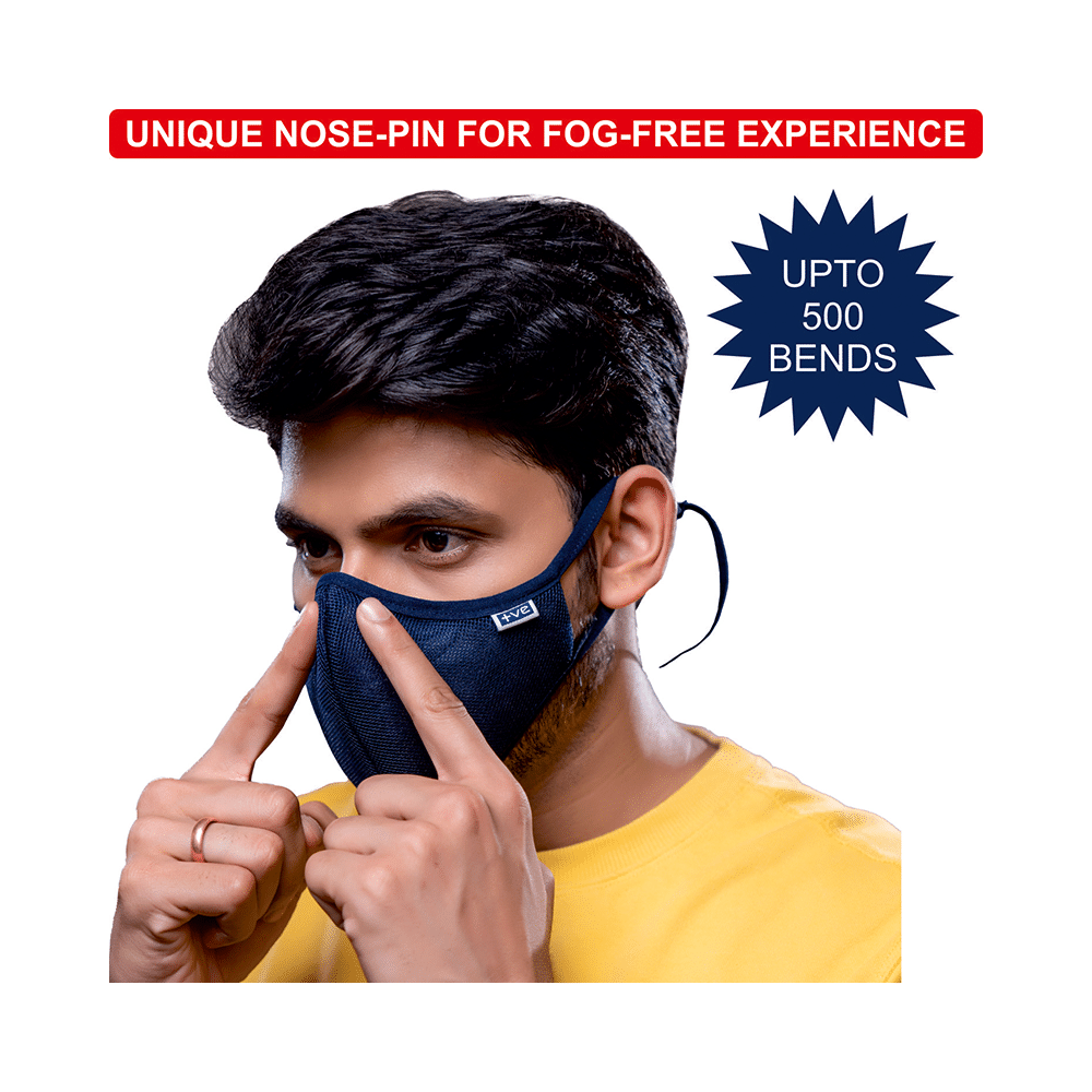 Posi+ve N99 Face Mask Navy Blue - Image 2