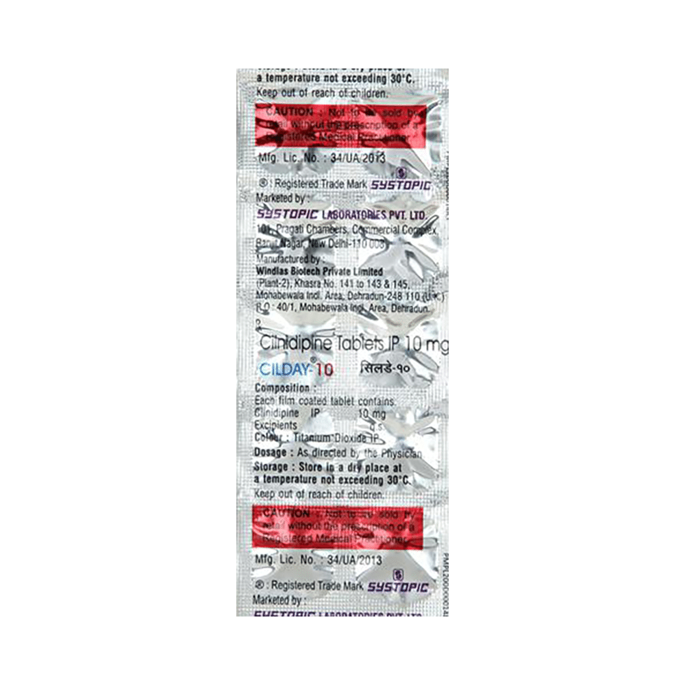 Cilday 10mg Tablet - Image 3