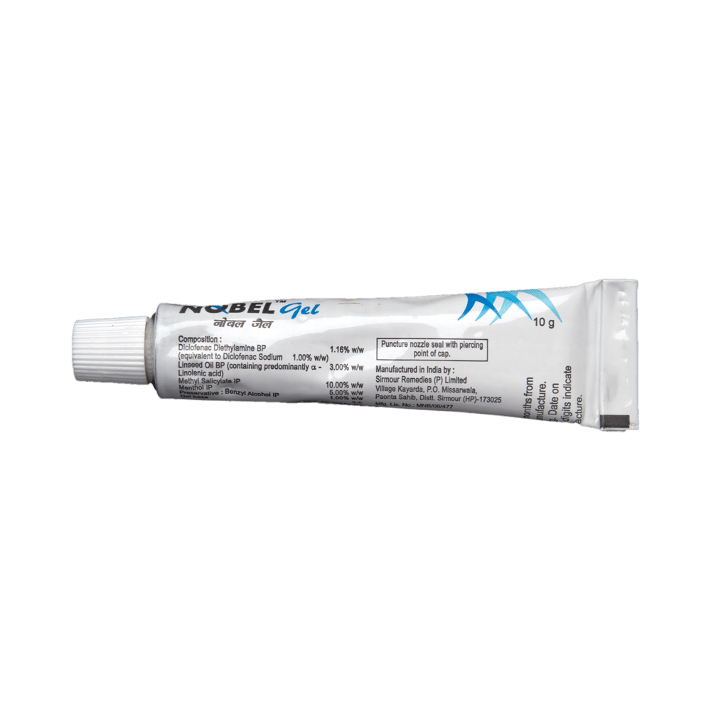 Nobel Pain Relief Gel | With Diclofenac, Linseed Oil, Methyl Salicylate & Menthol - Image 3