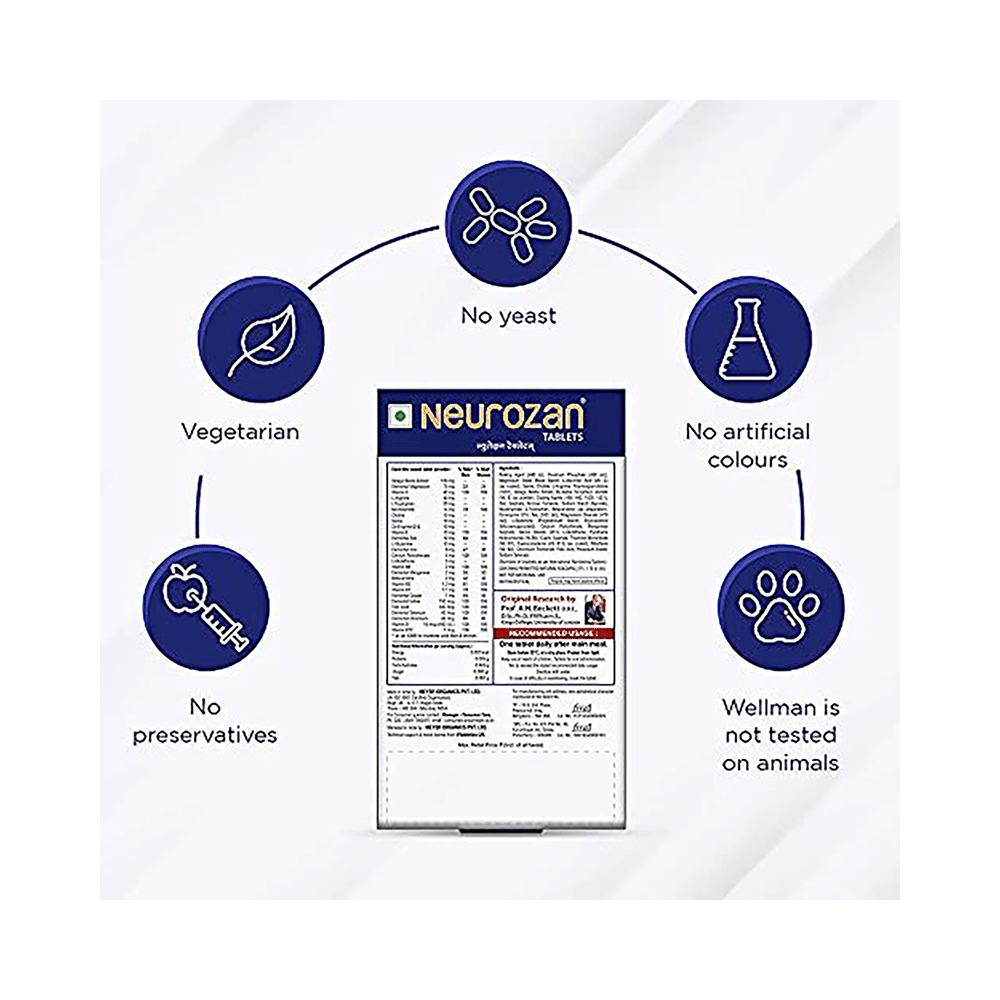 Neurozan Tablet with Serine, Choline, Gingko Biloba & Coenzyme Q10 | Gluten Free - Image 5