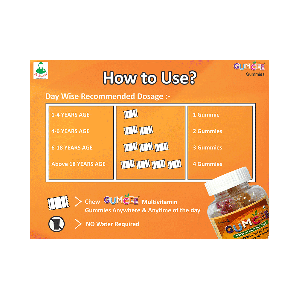 Gumcee Multivitamin Gummies Mix Fruit - Image 8
