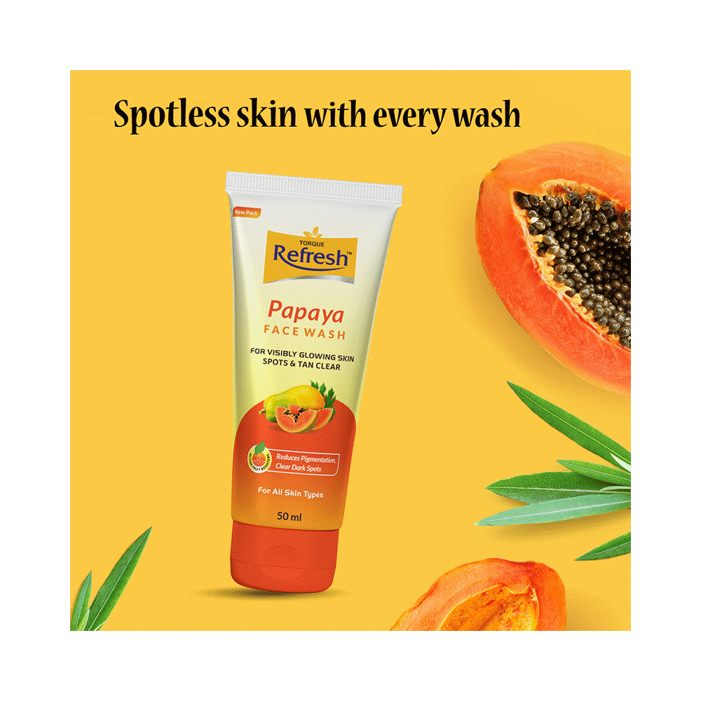 Refresh Papaya Face Wash (50ml Each) - Image 3