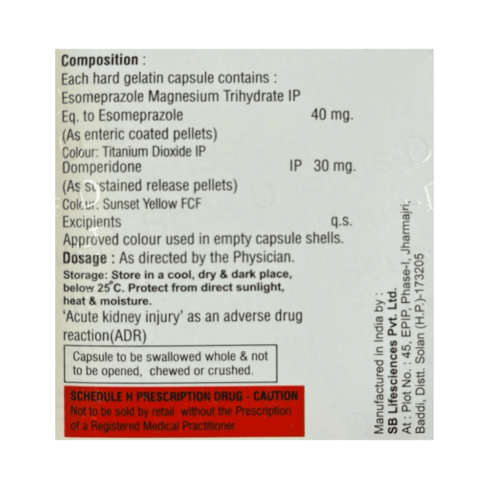 Scus D 30mg/40mg Capsule - Image 2