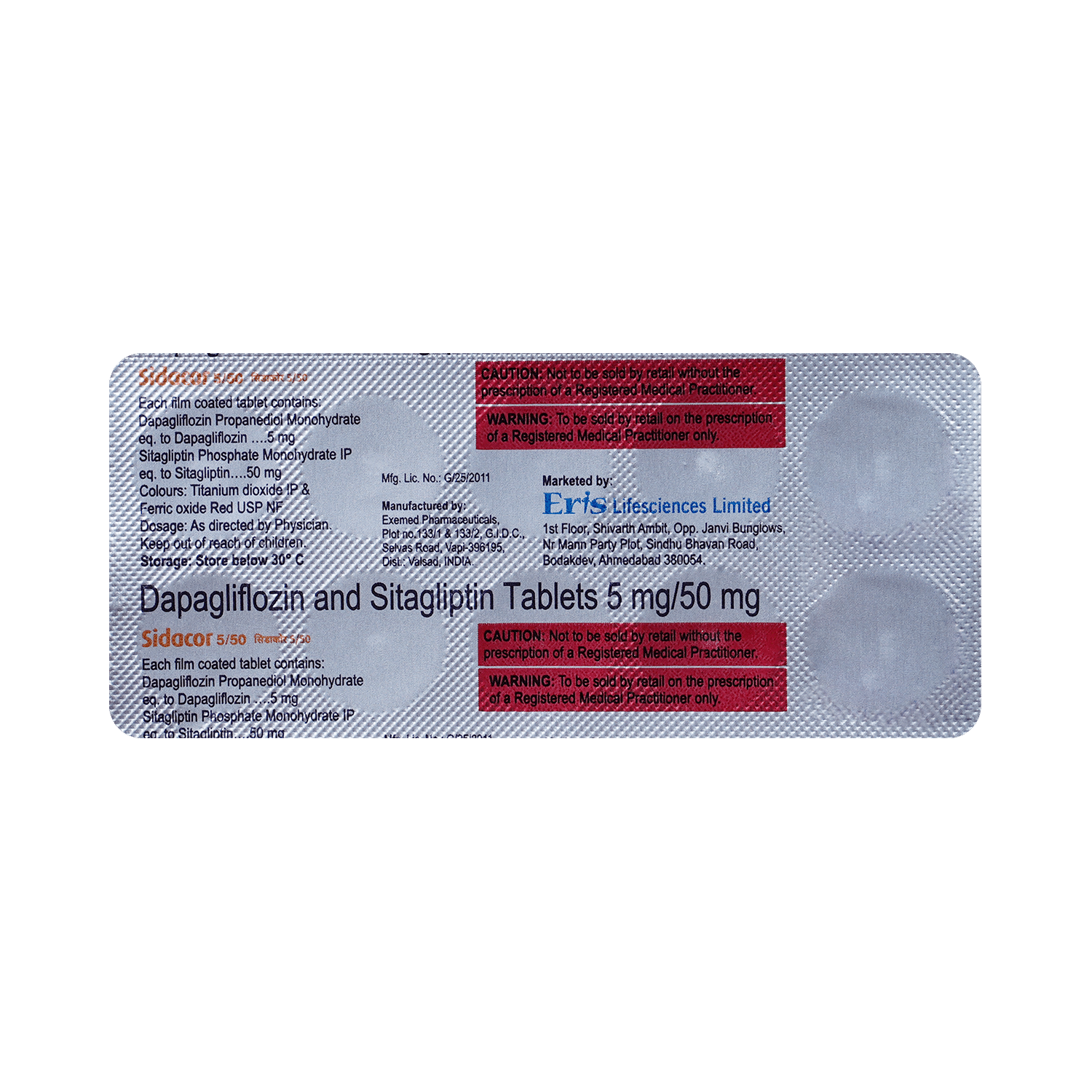 Sidacor 5mg/50mg Tablet - Image 6