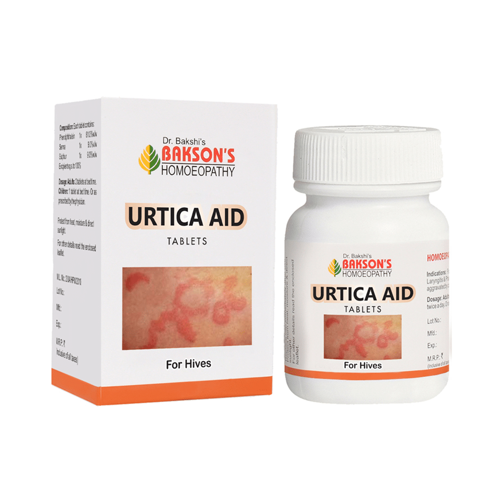 Bakson's Homeopathy Urtica Aid Tablet - Image 1