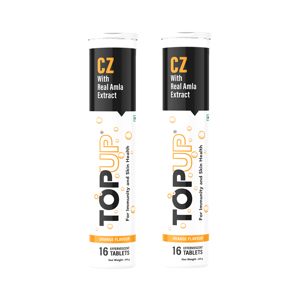 Nuvox Cz with Real Amla Extract Top Up Effervescent Tablet (16 Each) Orange