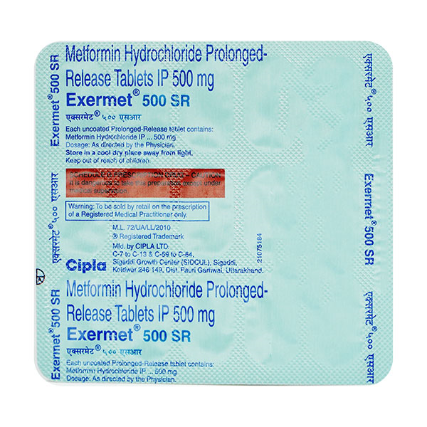 Exermet 500 SR Tablet - Image 1