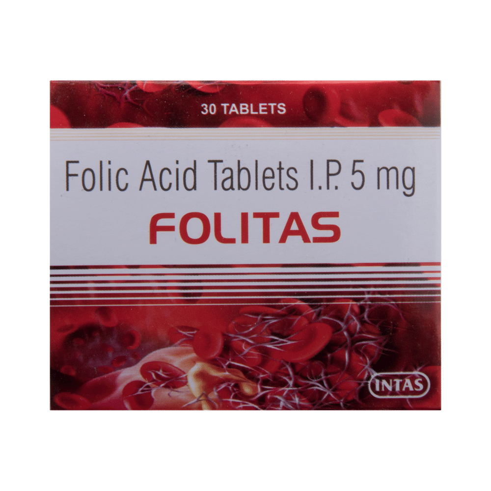 Folitas Folic Acid 5mg Tablet - Image 2