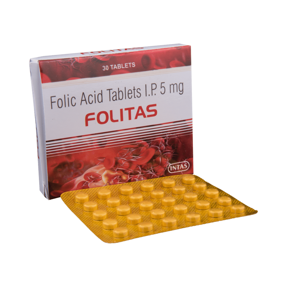 Folitas Folic Acid 5mg Tablet - Image 1
