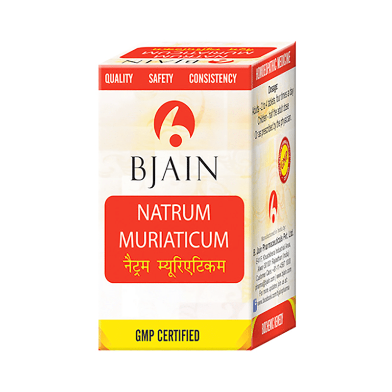 Bjain Natrum Muriaticum Biochemic Tablet 12X - Image 1