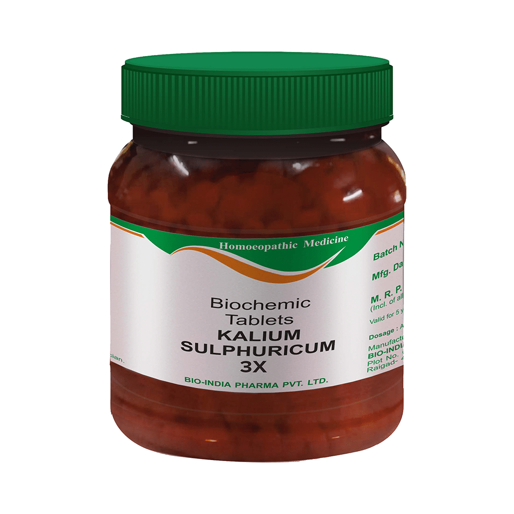 Bio India Kalium Sulphuricum Biochemic Tablet 3X