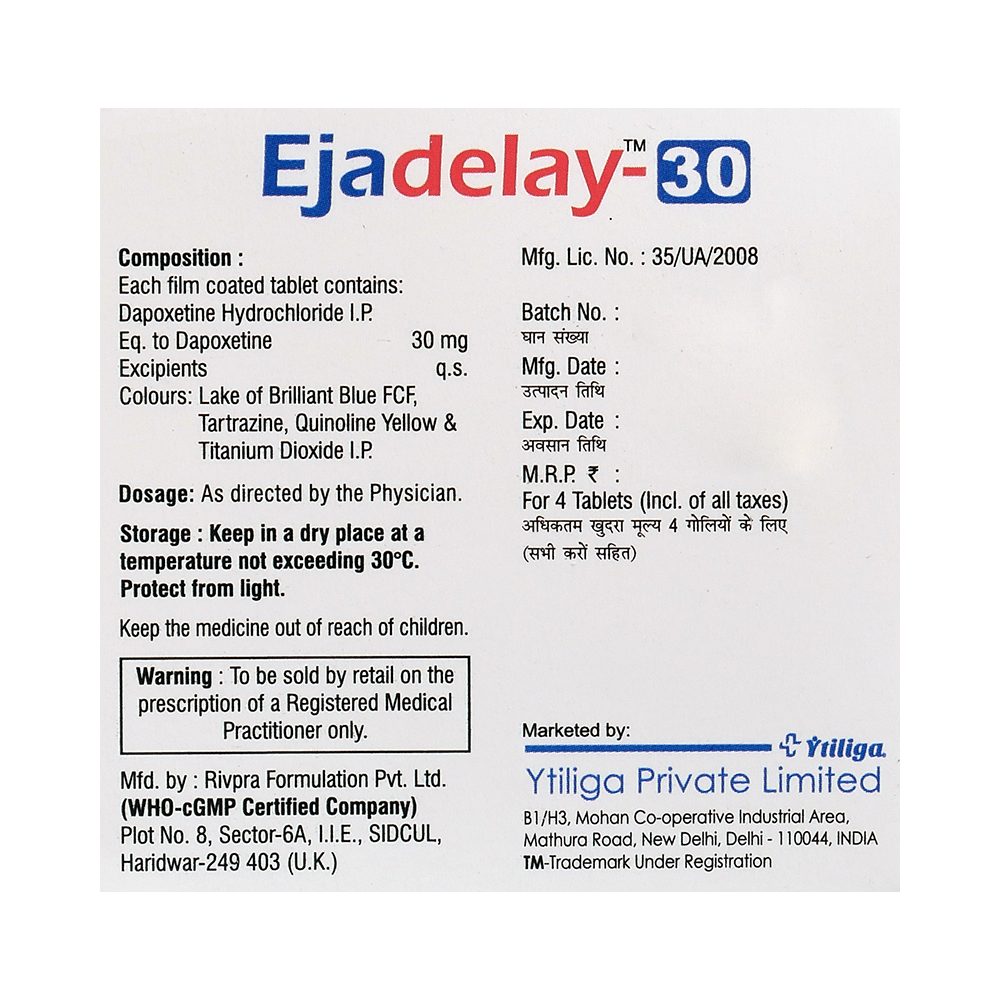 Ejadelay 30 Tablet - Image 2