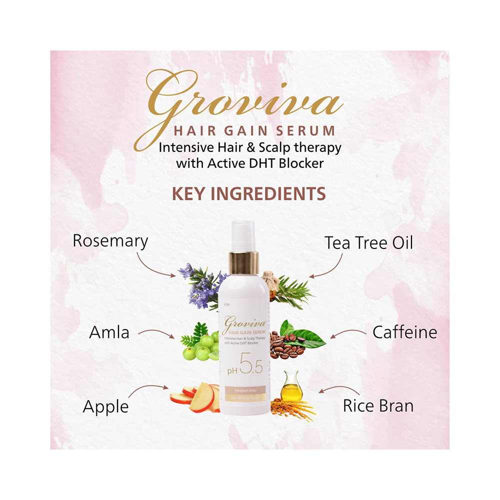 Groviva PH 5.5 Hair Gain Serum (100ml Each) - Image 4