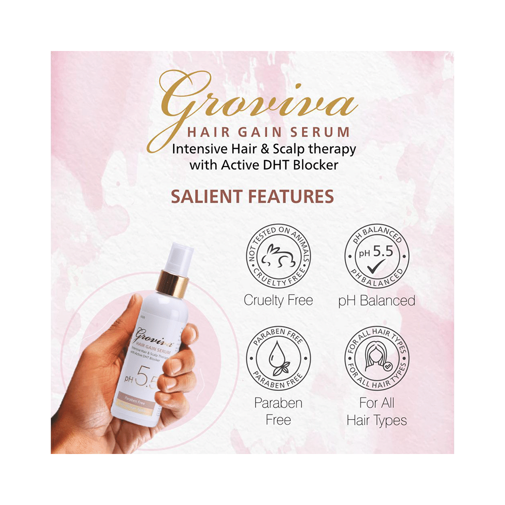 Groviva PH 5.5 Hair Gain Serum (100ml Each) - Image 6