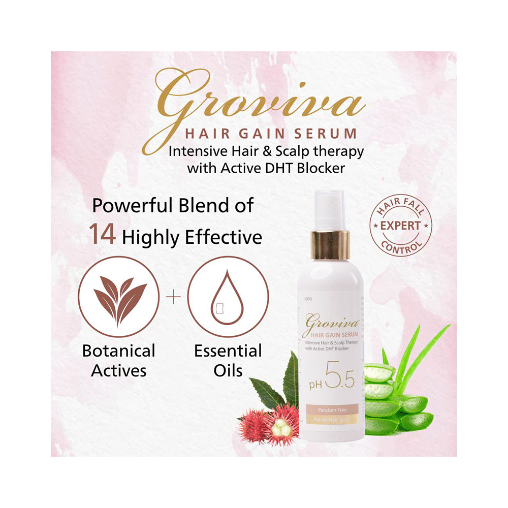 Groviva PH 5.5 Hair Gain Serum (100ml Each) - Image 3