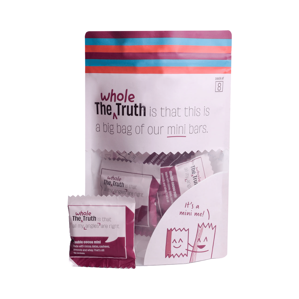 The Whole Truth Mini Protein Bar (27gm Each) | Flavour Double Cocoa - Image 1
