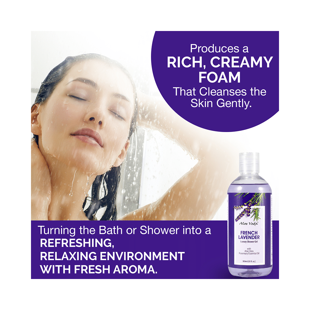 Aloe Veda Luxury Shower Gel Lavender - Image 3
