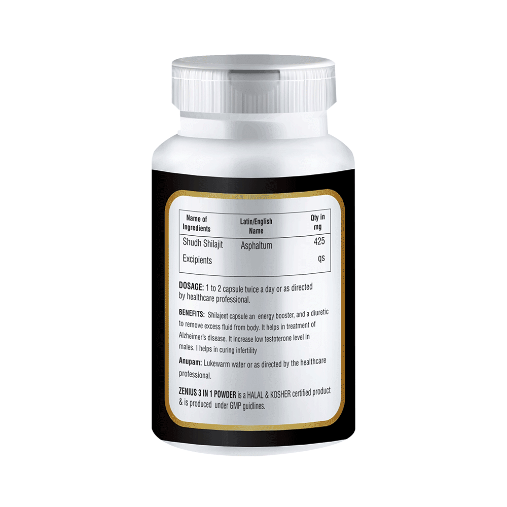 Zenius Shilajeet Capsules | for Sexual Stamina | Energy Level and Daily Wellness - Image 2