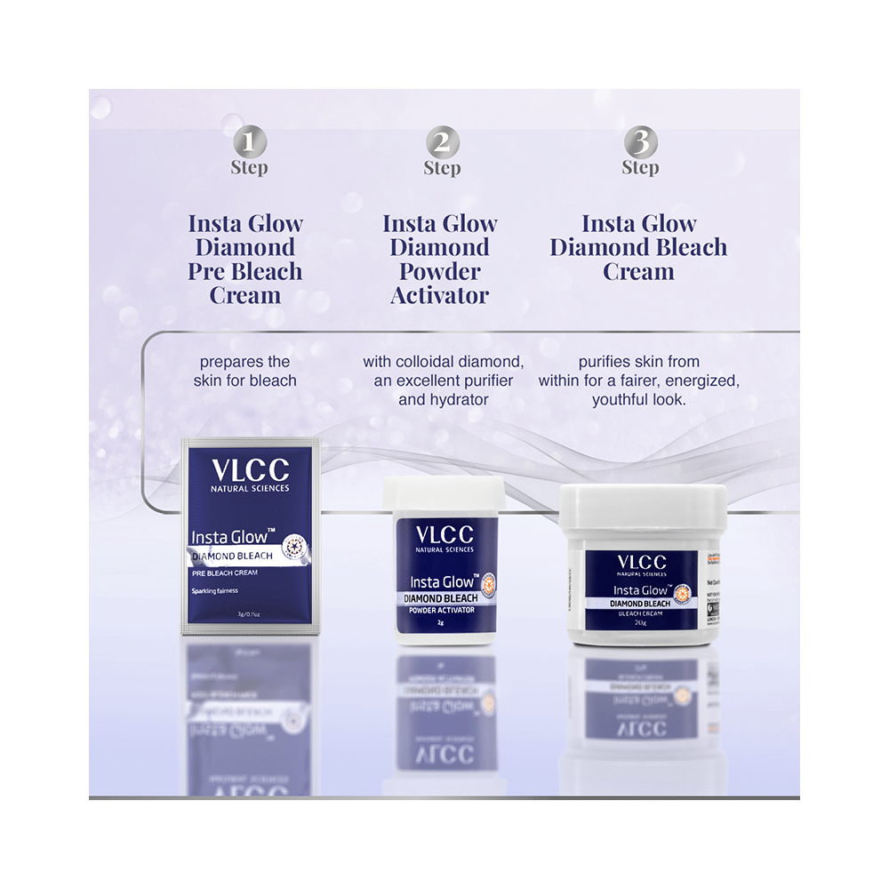 VLCC Insta Glow Diamond Bleach (30gm Each) - Image 4