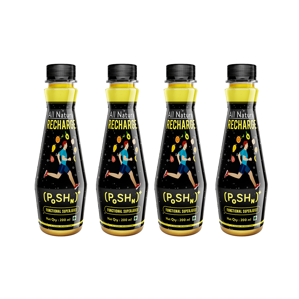 Poshn All Natural Juice Recharge Pack of 4 - Image 1