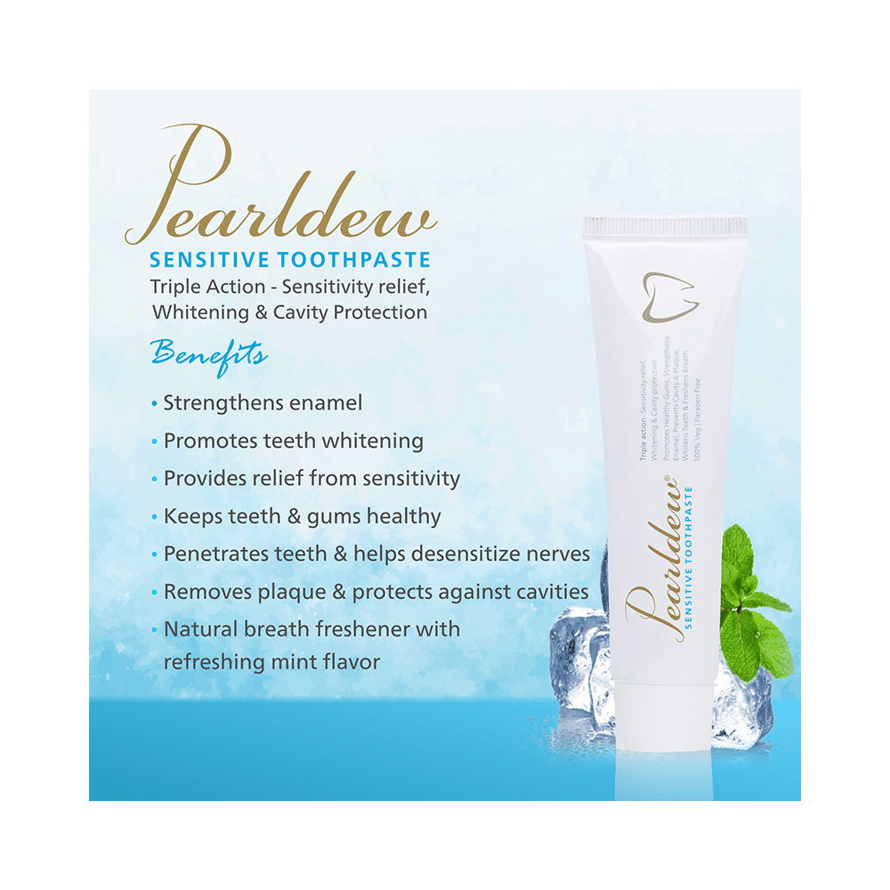Pearldew Sensitive Toothpaste (100gm Each) - Image 6