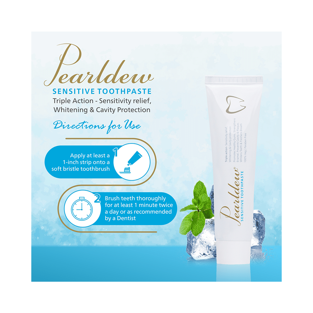 Pearldew Sensitive Toothpaste (100gm Each) - Image 8