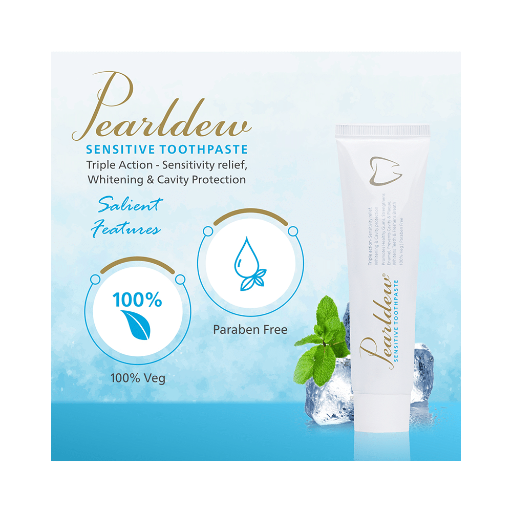 Pearldew Sensitive Toothpaste (100gm Each) - Image 7