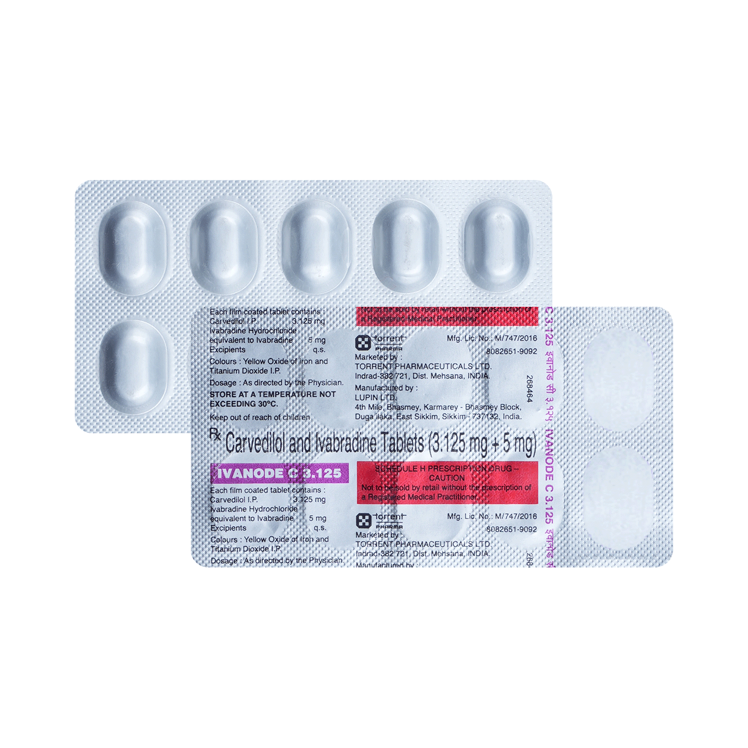 Ivanode C 3.125mg/5mg Tablet - Image 1