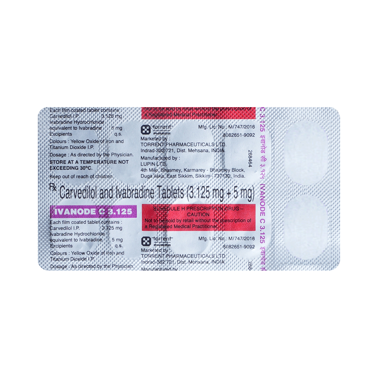 Ivanode C 3.125mg/5mg Tablet - Image 3