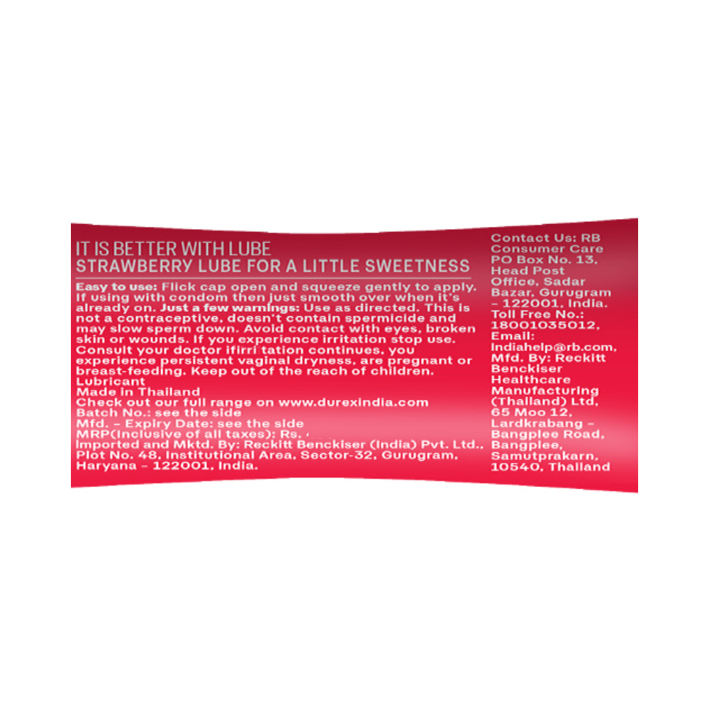 Durex Water-Based Lube | Strawberry Gel - Image 3