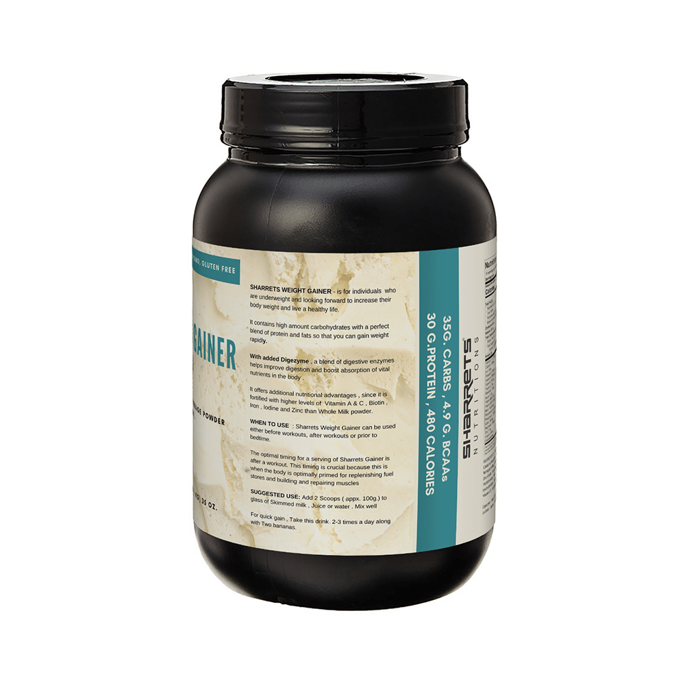 Sharrets Weight Gainer Powder Vanilla - Image 2