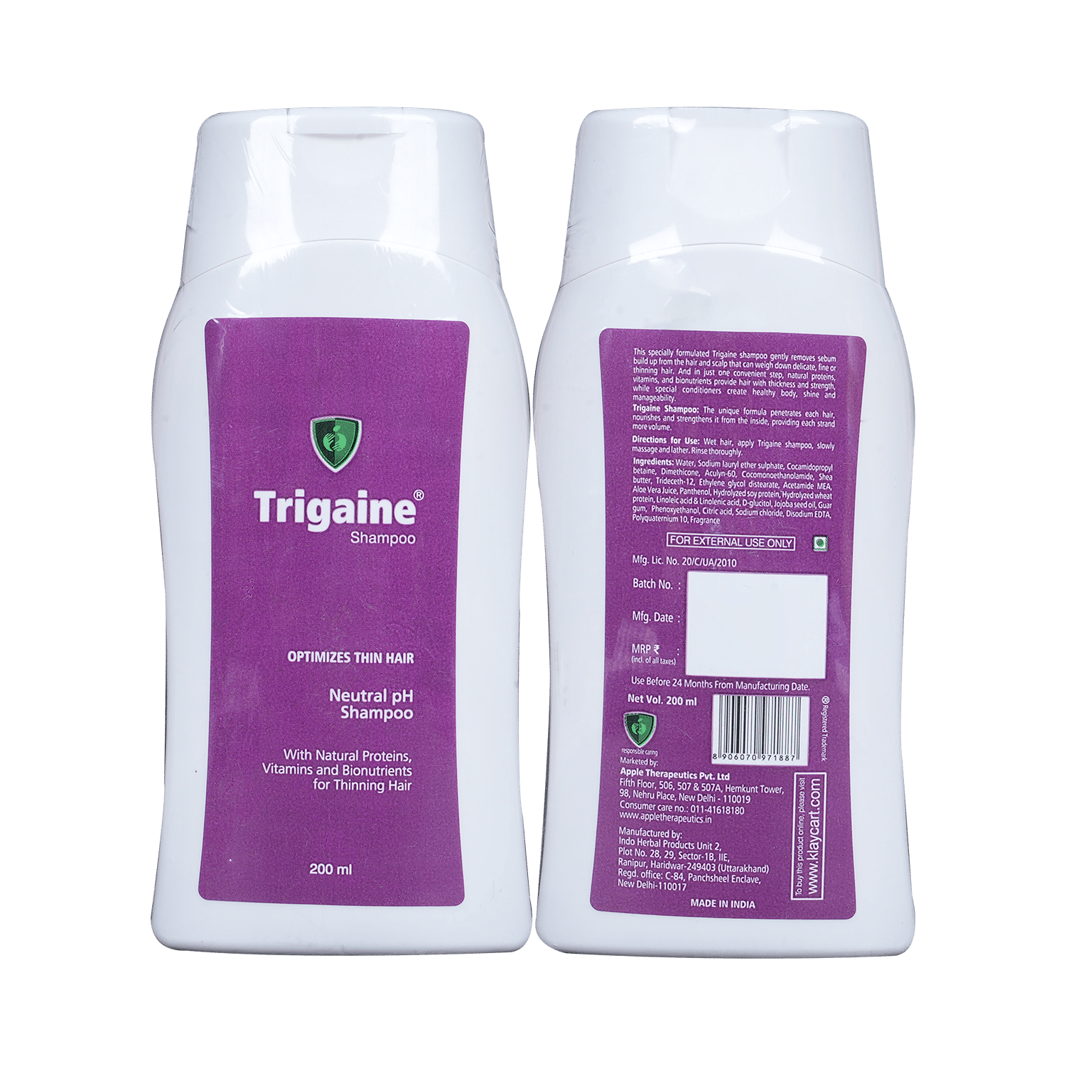 Trigaine Neutral pH Shampoo | Optimises Thin Hair - Image 1