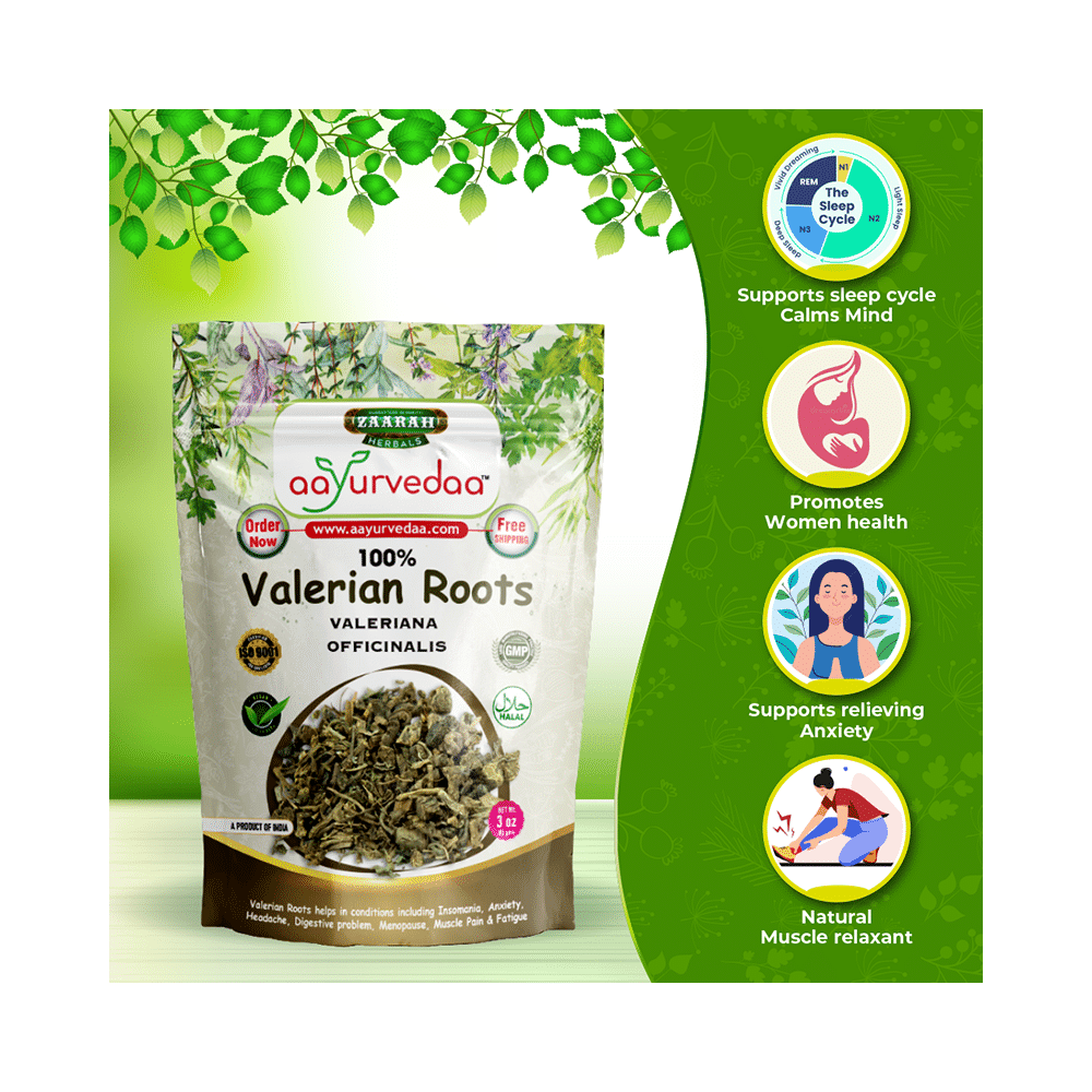 Zaarah Herbals Aayurvedaa 100% Valerian Root - Image 3