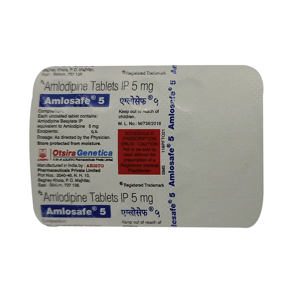 Amlosafe 5 Tablet - Image 4