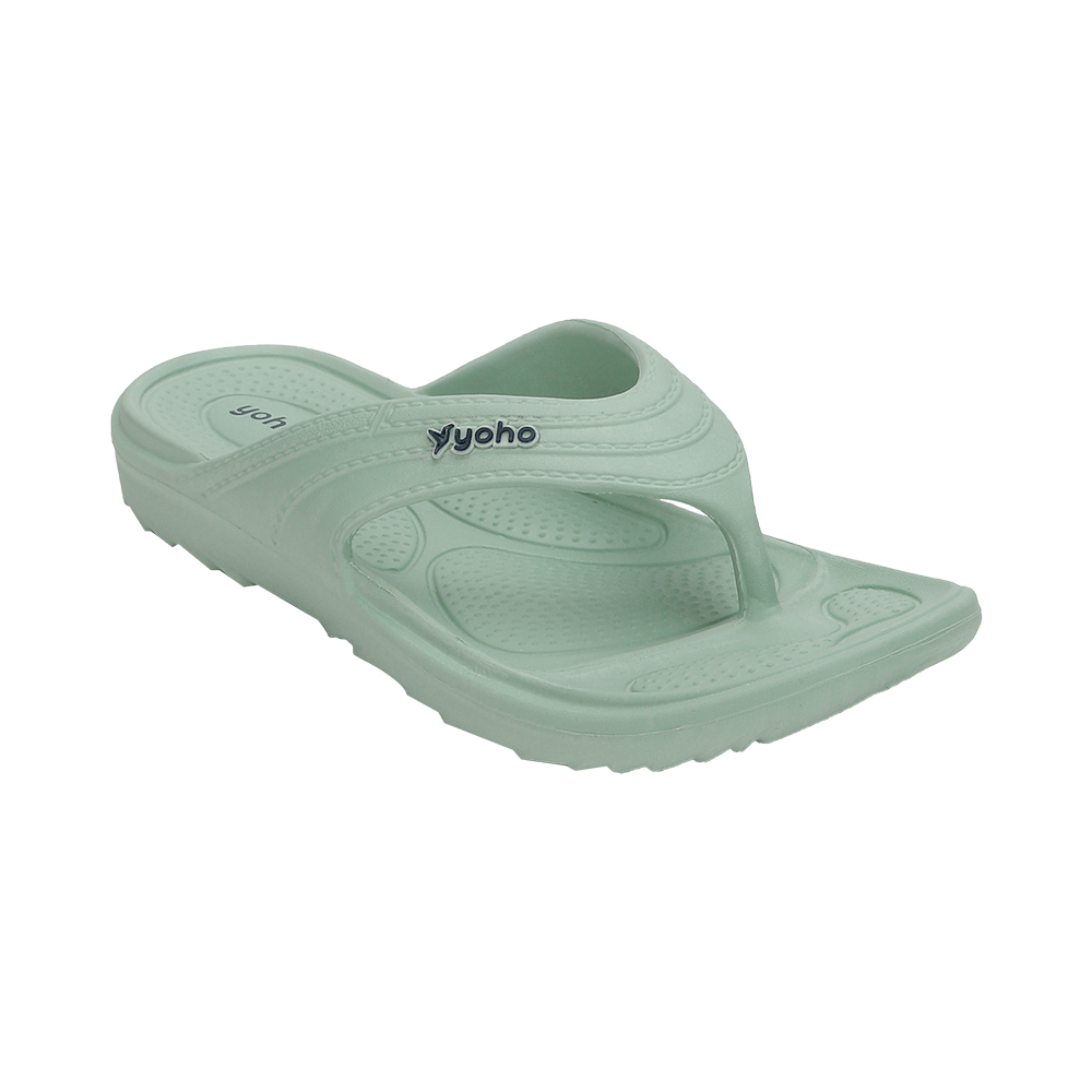 Yoho Lifestyle Acupressure Flip Flops for Women Pastel Green 5 - Image 3