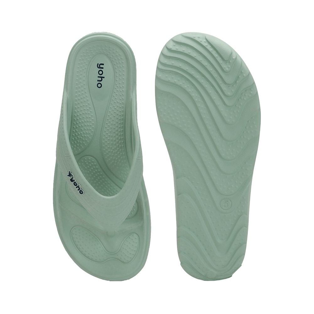 Yoho Lifestyle Acupressure Flip Flops for Women Pastel Green 5 - Image 6