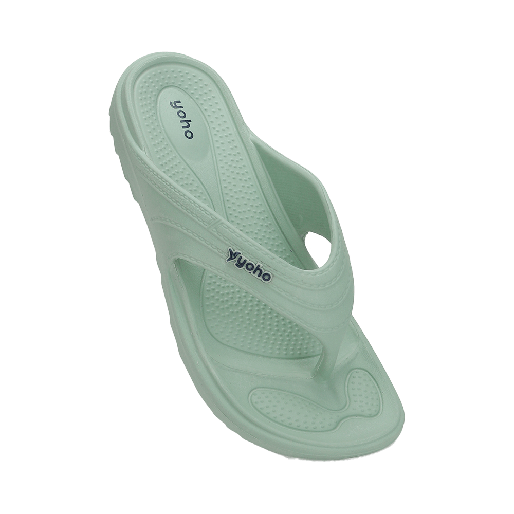 Yoho Lifestyle Acupressure Flip Flops for Women Pastel Green 5 - Image 4