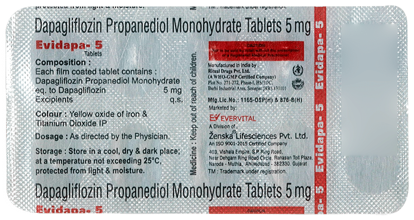 Evidapa 5 Tablet  - Image 3