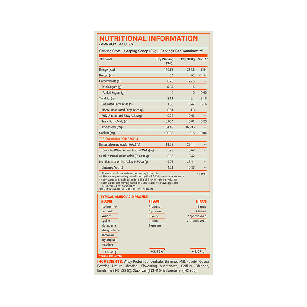 MuscleBlaze Fuel One | With Whey Protein, 5.29 BCAA, 4.2g Glutamic Acid | Powder For Performance | Flavour Chocolate - Image 4