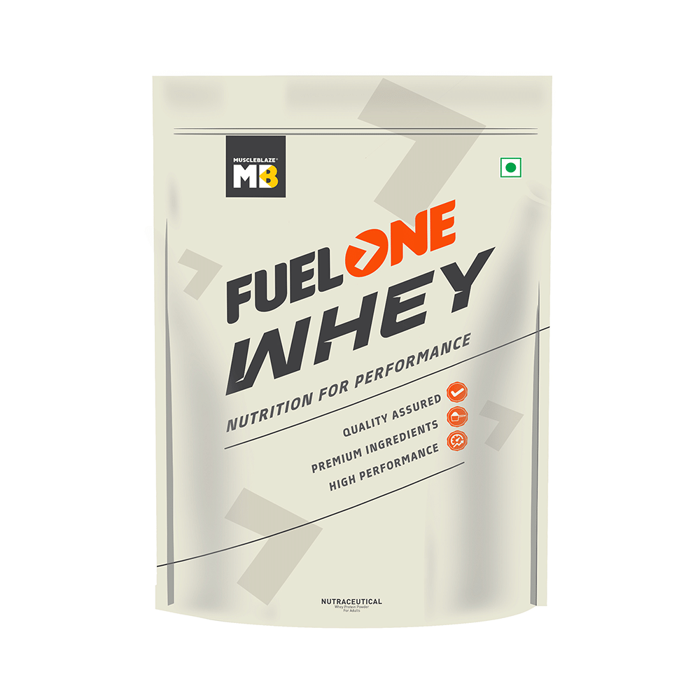 MuscleBlaze Fuel One | With Whey Protein, 5.29 BCAA, 4.2g Glutamic Acid | Powder For Performance | Flavour Chocolate - Image 1
