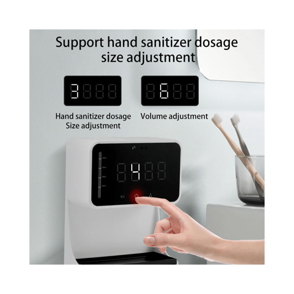 Debonair Intelligent Sanitizer Dispenser & Infra Red Thermometer with Audio Function White - Image 6