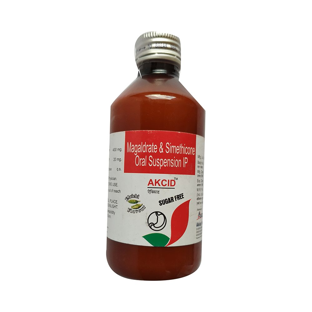 Akcid Syrup Elaichi Sugar Free - Image 1