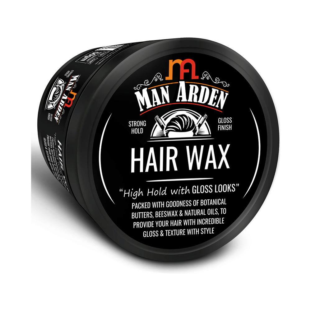 Man Arden Hair Wax High Hold with Gloss Looks - Image 2