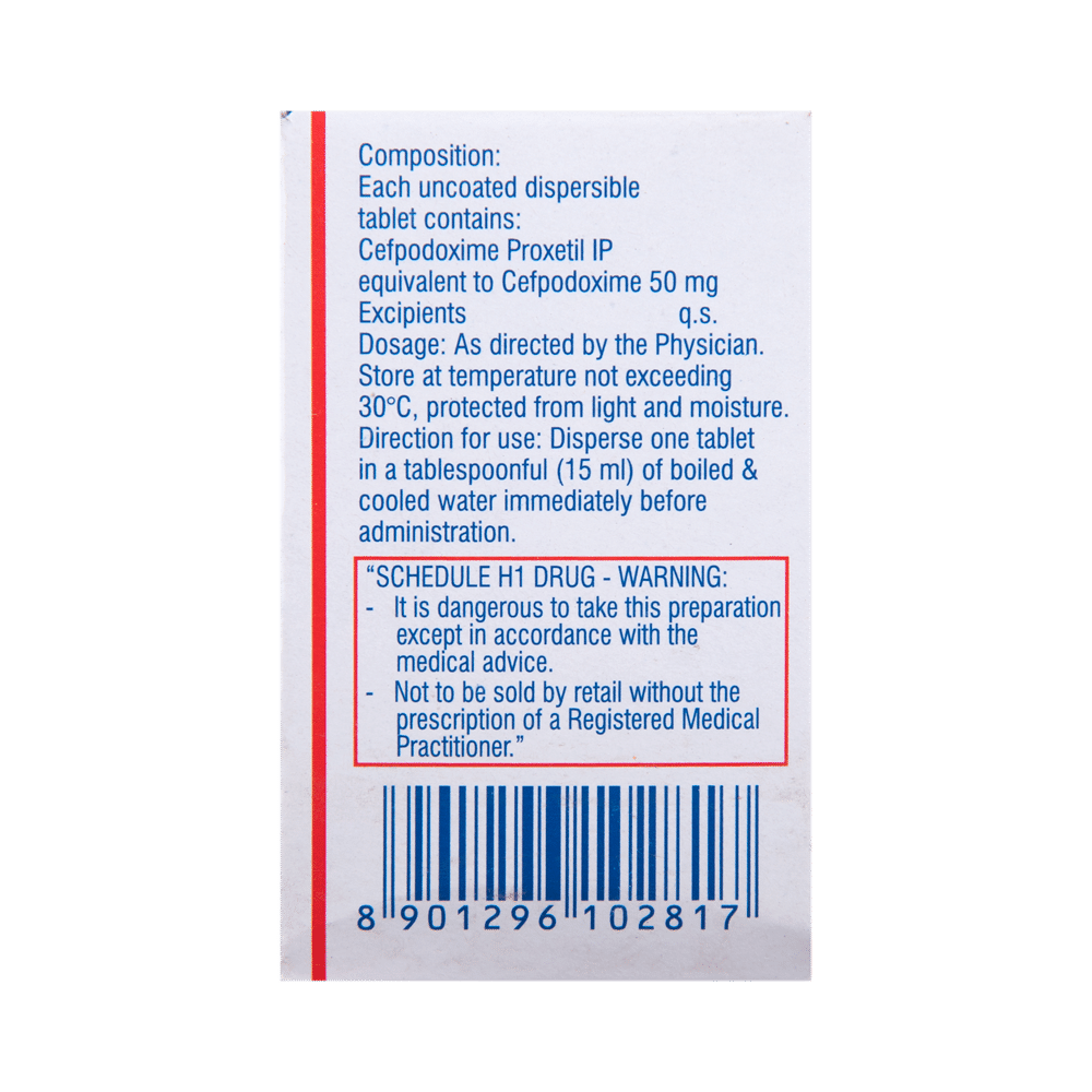 Cepodem DT 50mg Tablet - Image 2