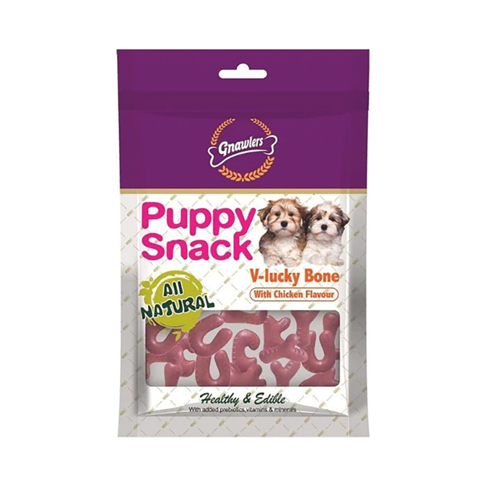 Gnawlers V-Lucky Bone Dogs Chicken - Image 1