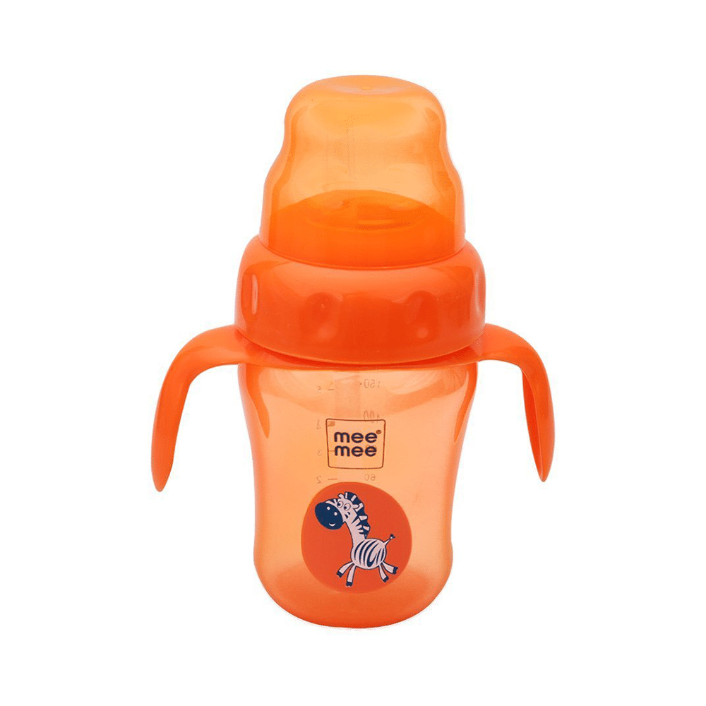 Mee Mee 2 in 1 Spout and Straw Sipper Cup Orange - Image 4