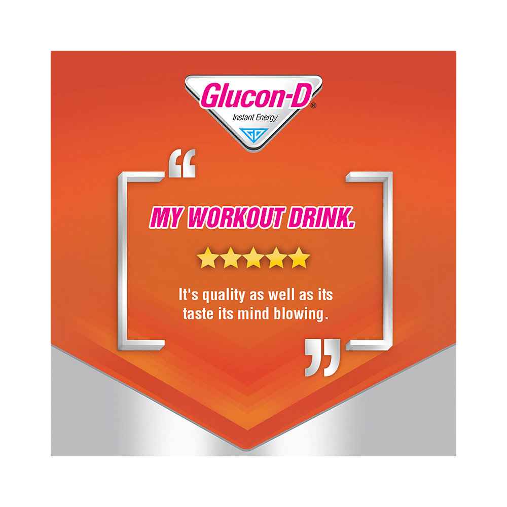 Glucon-D with Glucose, Calcium, Vitamin C & Sucrose | Nutrition Booster Powder Tangy Orange with Sipper Free - Image 9